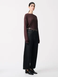 Online Studio Nicholson Simmons Lyocell T-shirt Chocolate Brown