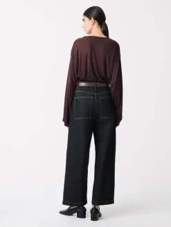 Online Studio Nicholson Simmons Lyocell T-shirt Chocolate Brown