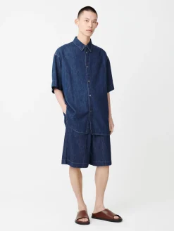 Sale Studio Nicholson Sorono Denim Shirt Indigo