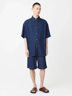 Sale Studio Nicholson Sorono Denim Shirt Indigo