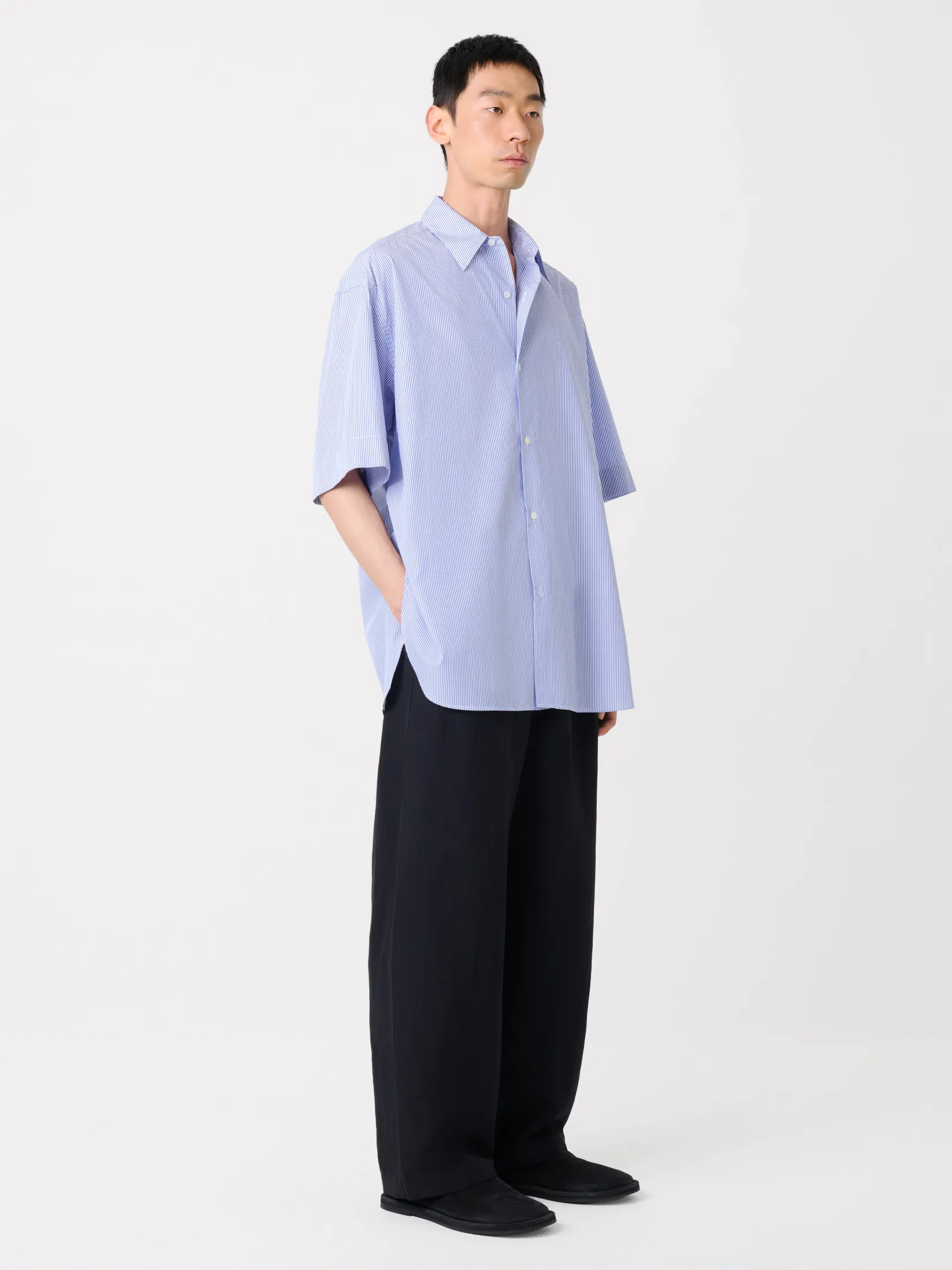 Discount Studio Nicholson Sorono Shirt Blue / White