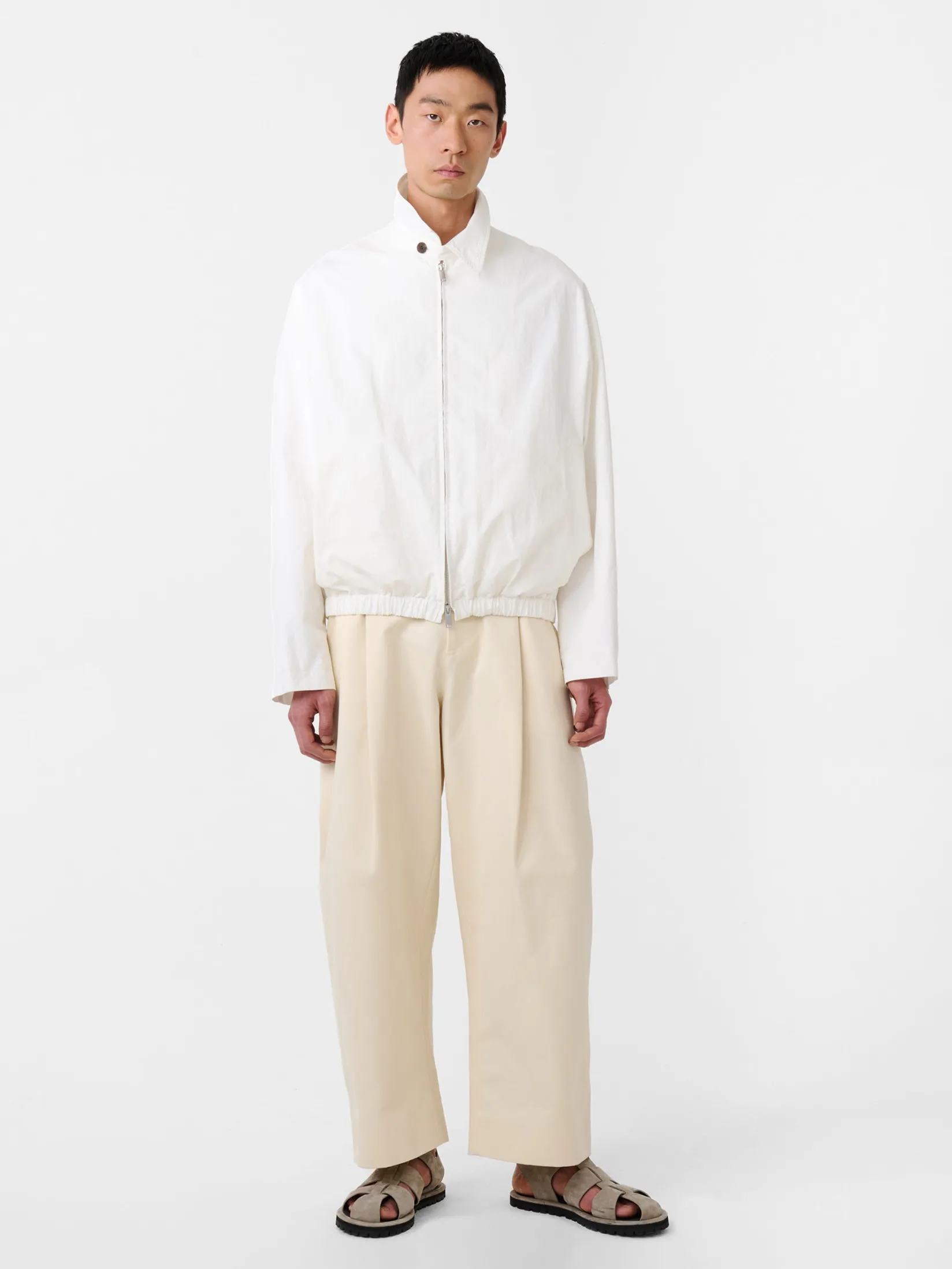 Clearance Studio Nicholson Sorte Pant Cream