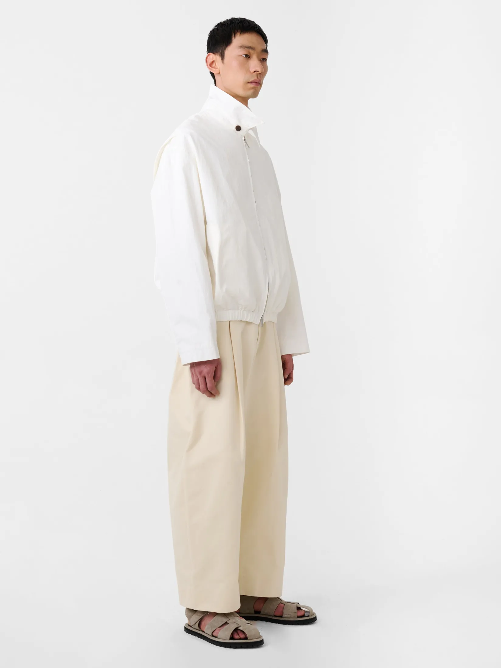 Clearance Studio Nicholson Sorte Pant Cream