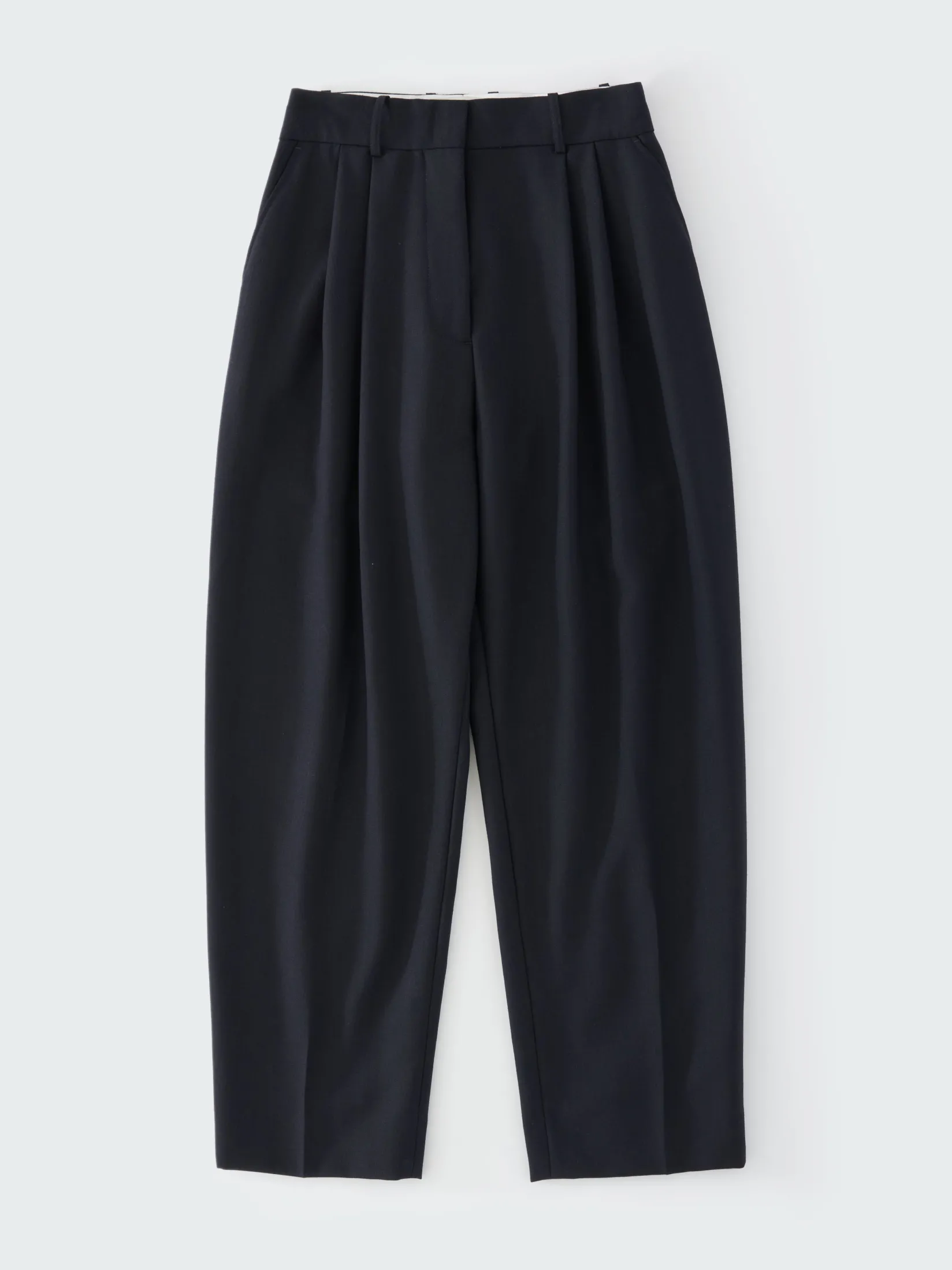 Sale Studio Nicholson Sperro Tropical Wool Pant Darkest Navy