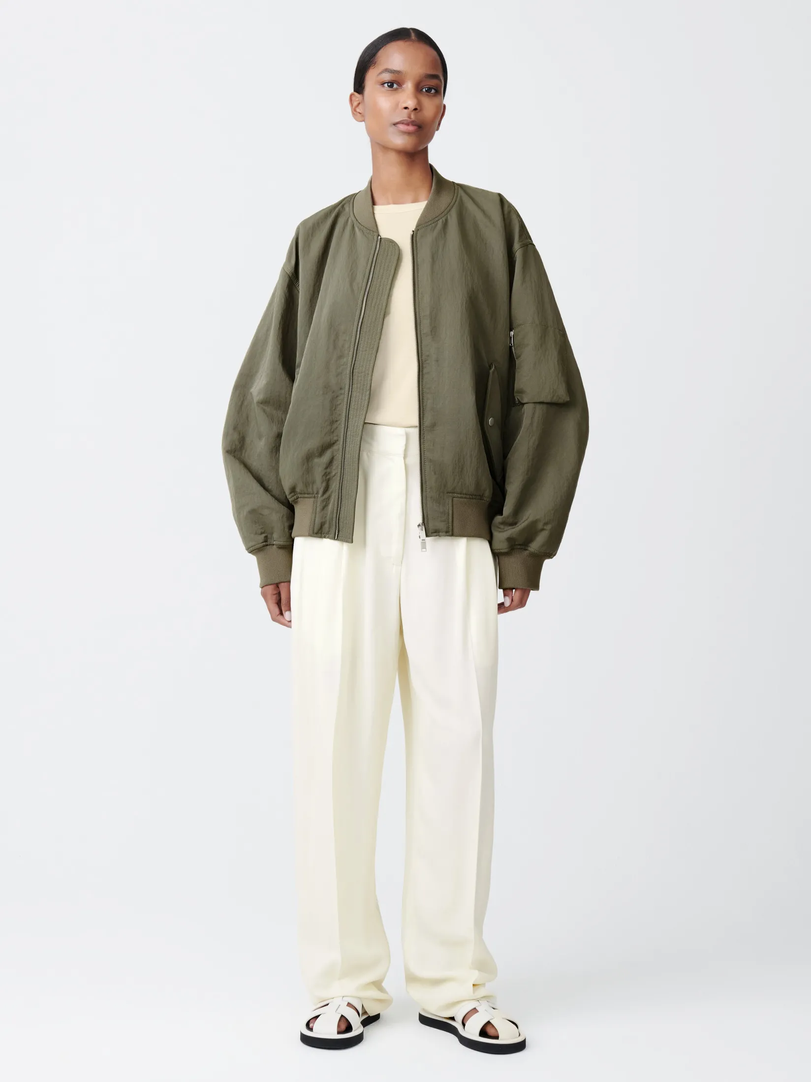 New Studio Nicholson Sperro Wool Pant Parchment