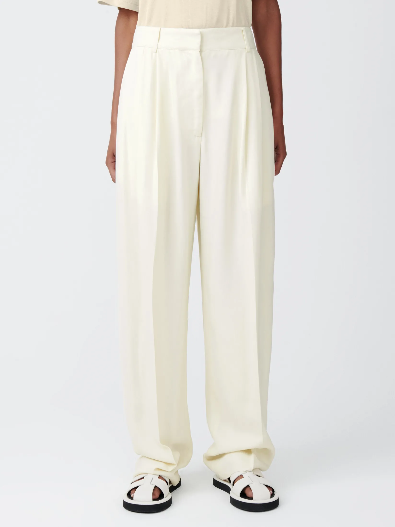 New Studio Nicholson Sperro Wool Pant Parchment