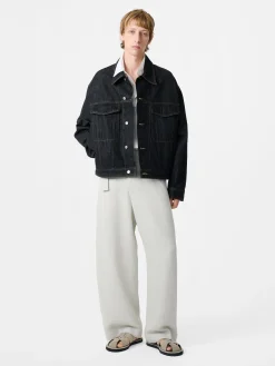 Online Studio Nicholson Stein Italian Denim Jacket Black