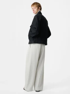 Online Studio Nicholson Stein Italian Denim Jacket Black