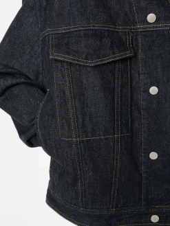 Online Studio Nicholson Stein Italian Denim Jacket Black