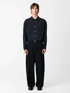 Discount Studio Nicholson Strike Shirt Darkest Navy