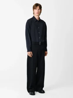 Discount Studio Nicholson Strike Shirt Darkest Navy