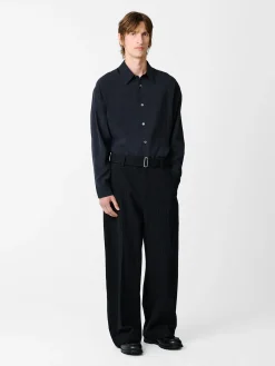 Discount Studio Nicholson Strike Shirt Darkest Navy