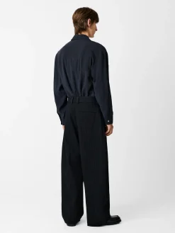 Discount Studio Nicholson Strike Shirt Darkest Navy