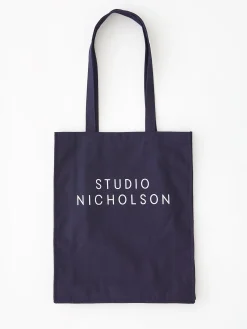 Clearance Studio Nicholson Small Tote Bag Dark Navy