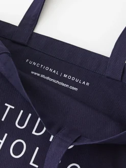 Clearance Studio Nicholson Small Tote Bag Dark Navy