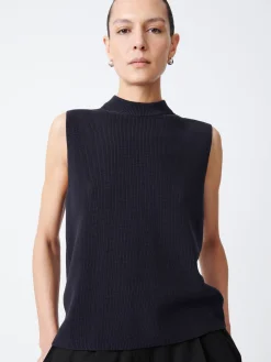 Fashion Studio Nicholson Sumire Top Darkest Navy