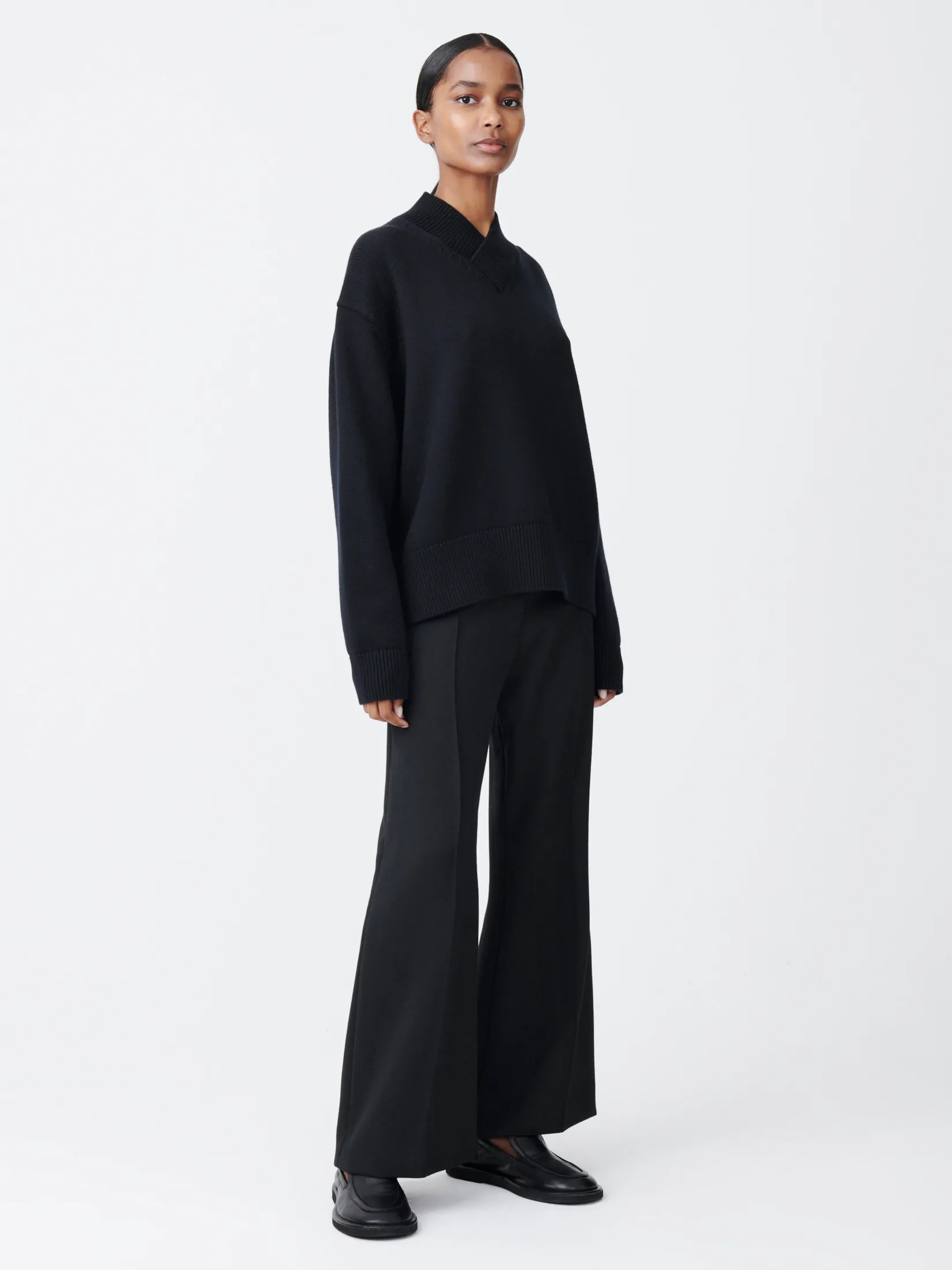 Hot Studio Nicholson Sydney Viscose Pant Darkest Navy