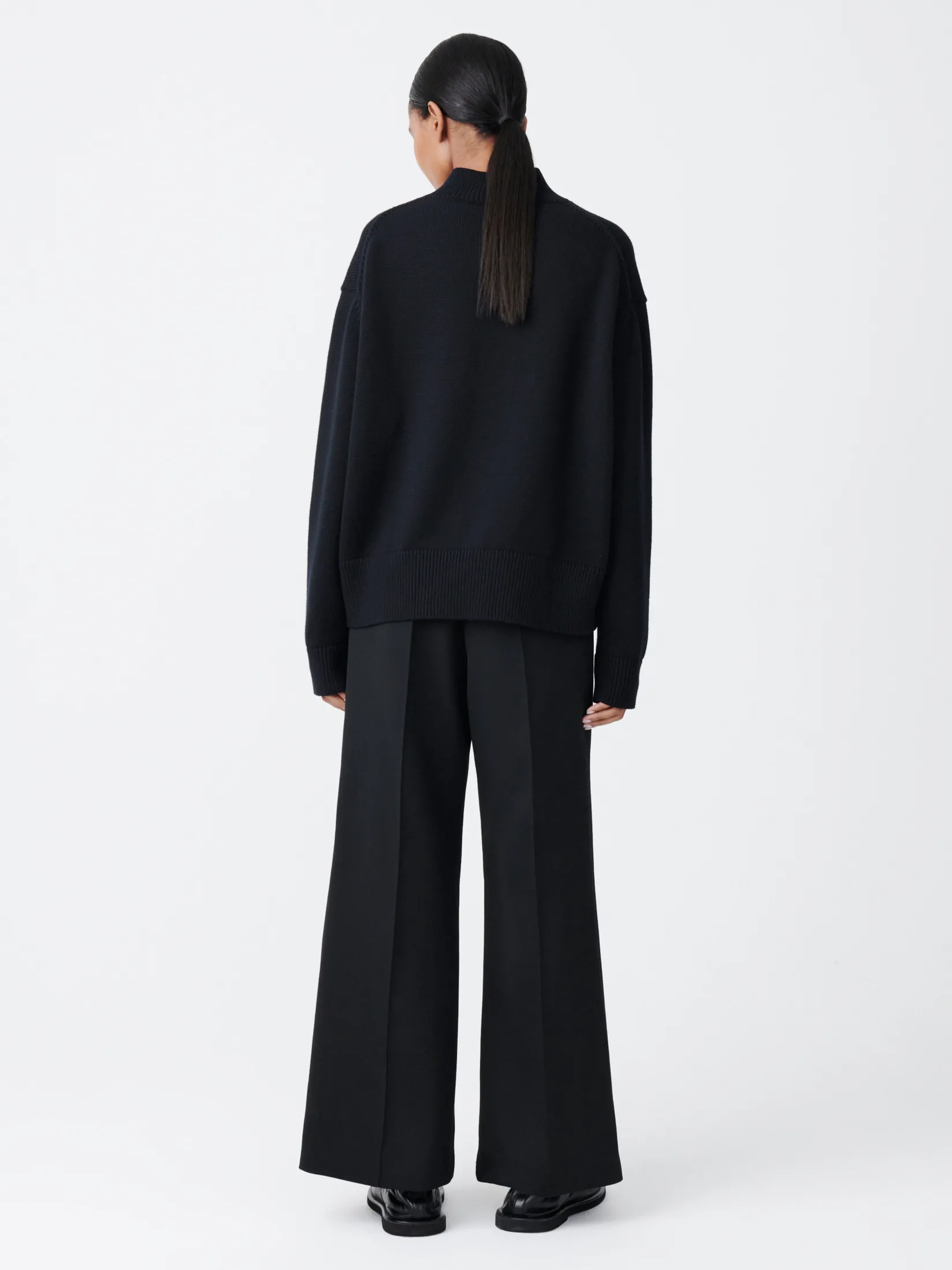 Hot Studio Nicholson Sydney Viscose Pant Darkest Navy