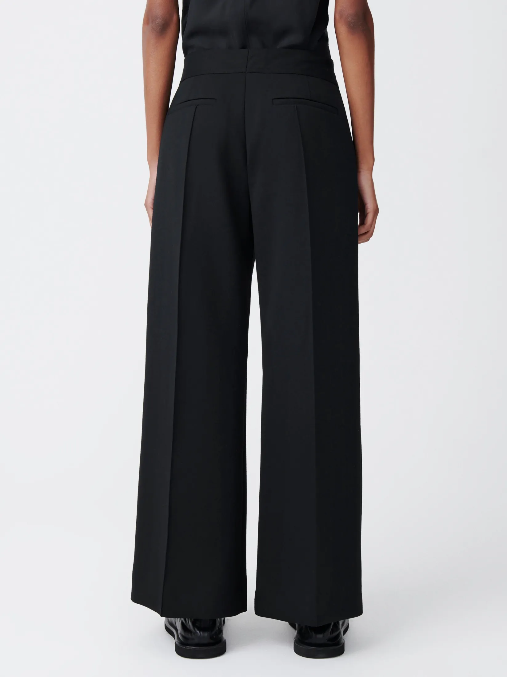 Hot Studio Nicholson Sydney Viscose Pant Darkest Navy
