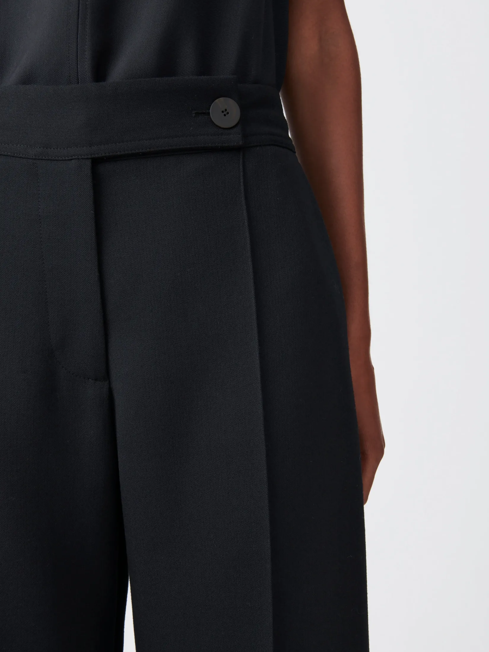 Hot Studio Nicholson Sydney Viscose Pant Darkest Navy