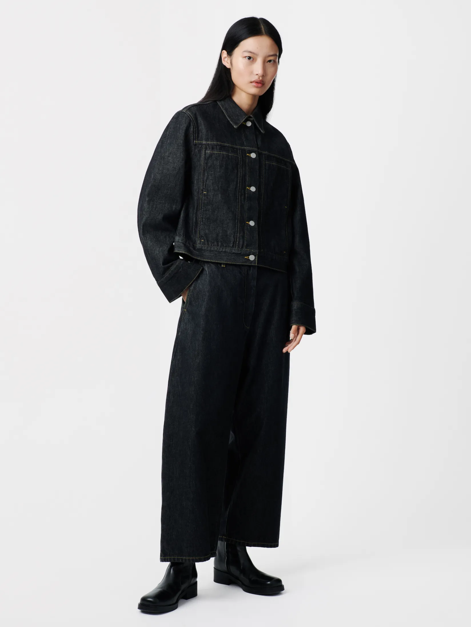 Hot Studio Nicholson Tahoe Italian Denim Jacket Black