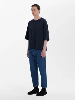 Online Studio Nicholson Tannaro Washed Denim Pant Indigo