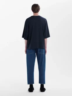 Online Studio Nicholson Tannaro Washed Denim Pant Indigo