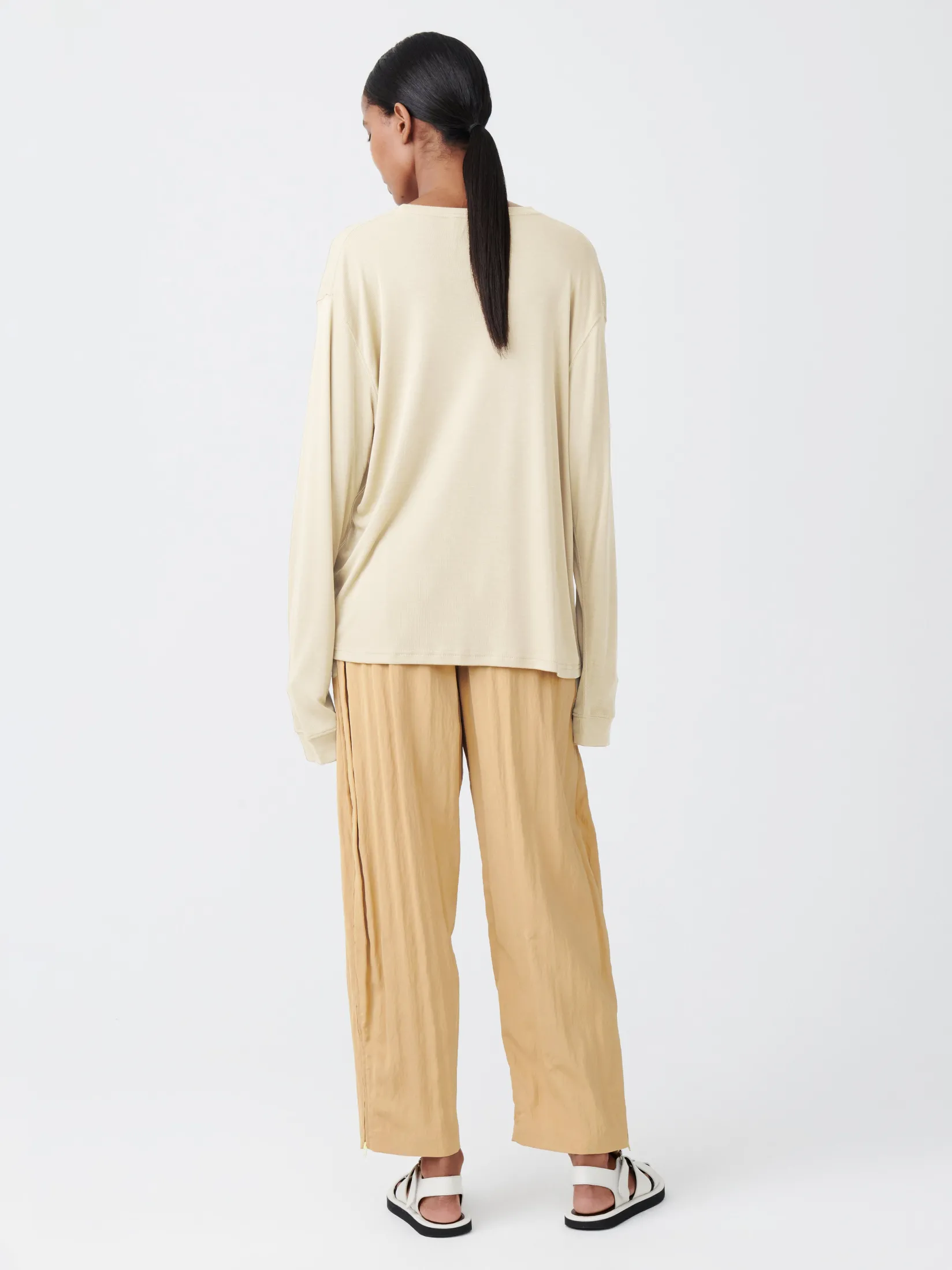 Outlet Studio Nicholson Toba Fluid Pant Sand