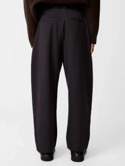 Online Studio Nicholson Tuck Pant Espresso Brown