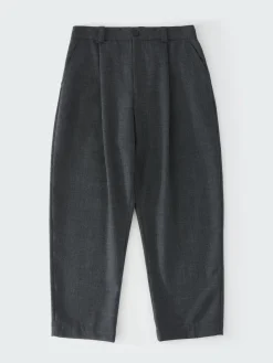 Online Studio Nicholson Tuck Tropical Wool Pant Tarmac