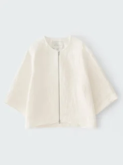 New Studio Nicholson Tuttle Linen Shirt Parchment