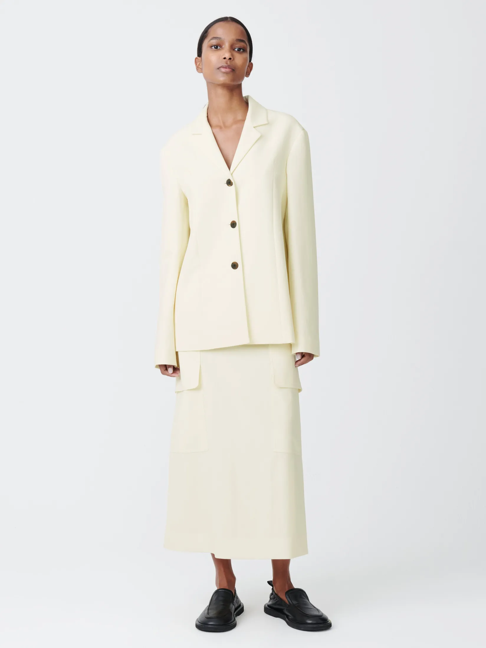 Clearance Studio Nicholson Tyrell Skirt Parchment