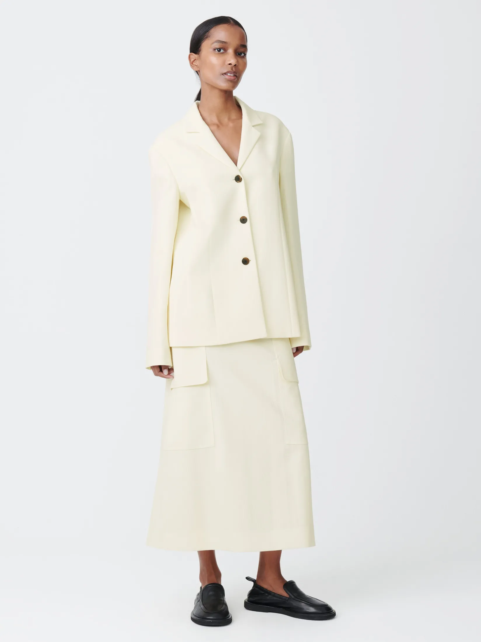 Clearance Studio Nicholson Tyrell Skirt Parchment