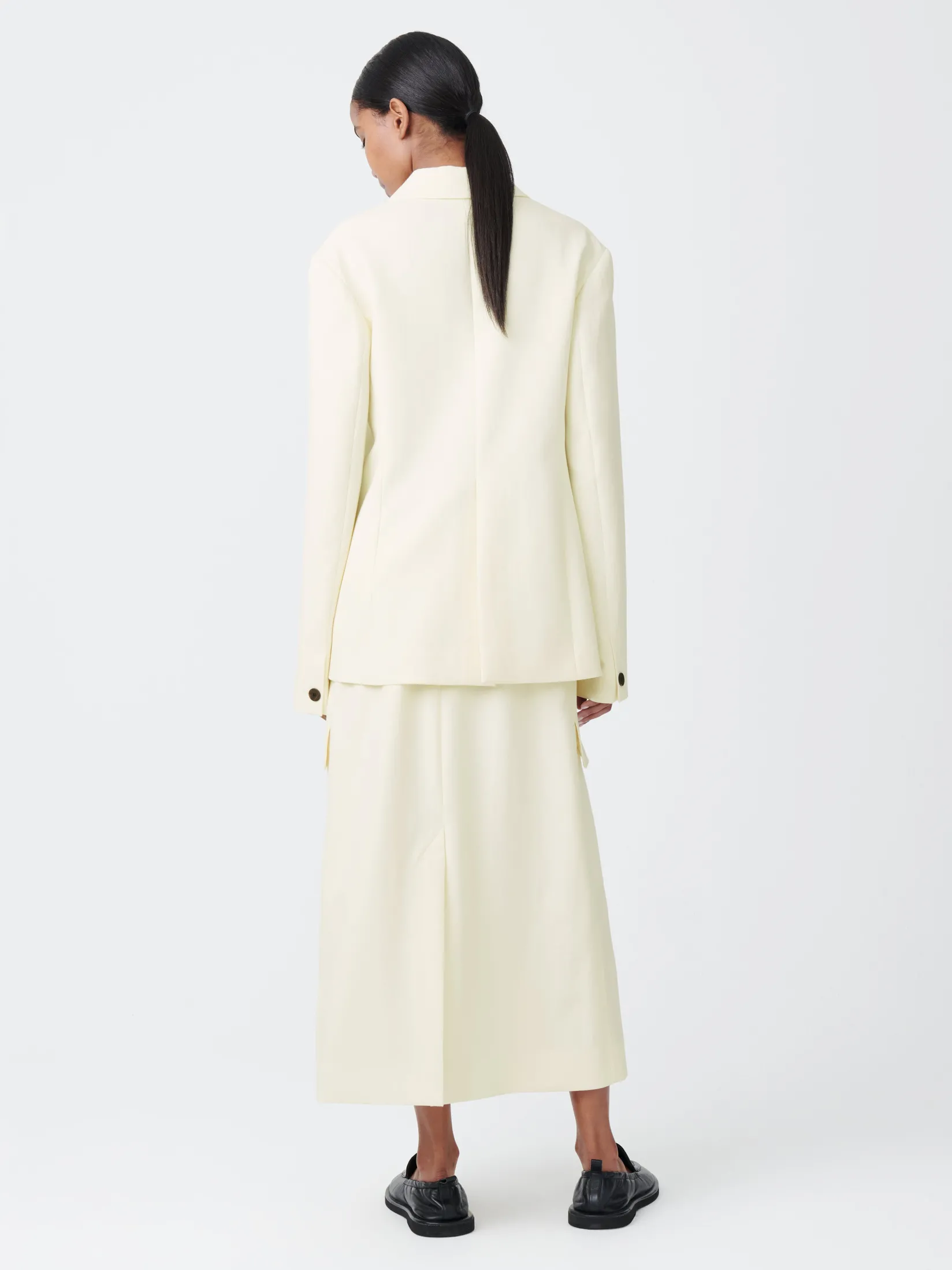 Clearance Studio Nicholson Tyrell Skirt Parchment