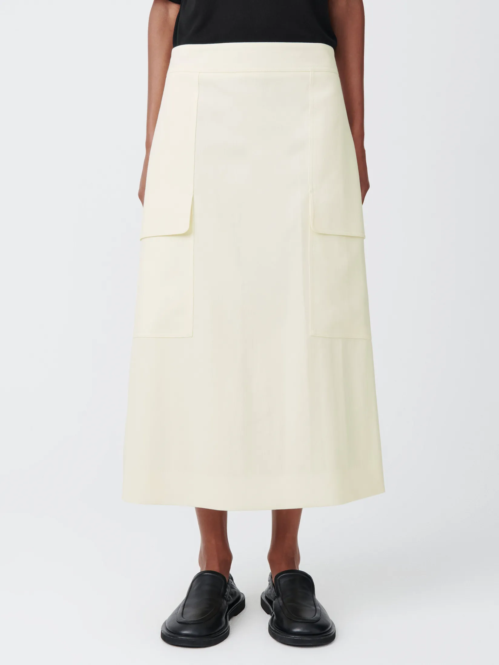 Clearance Studio Nicholson Tyrell Skirt Parchment