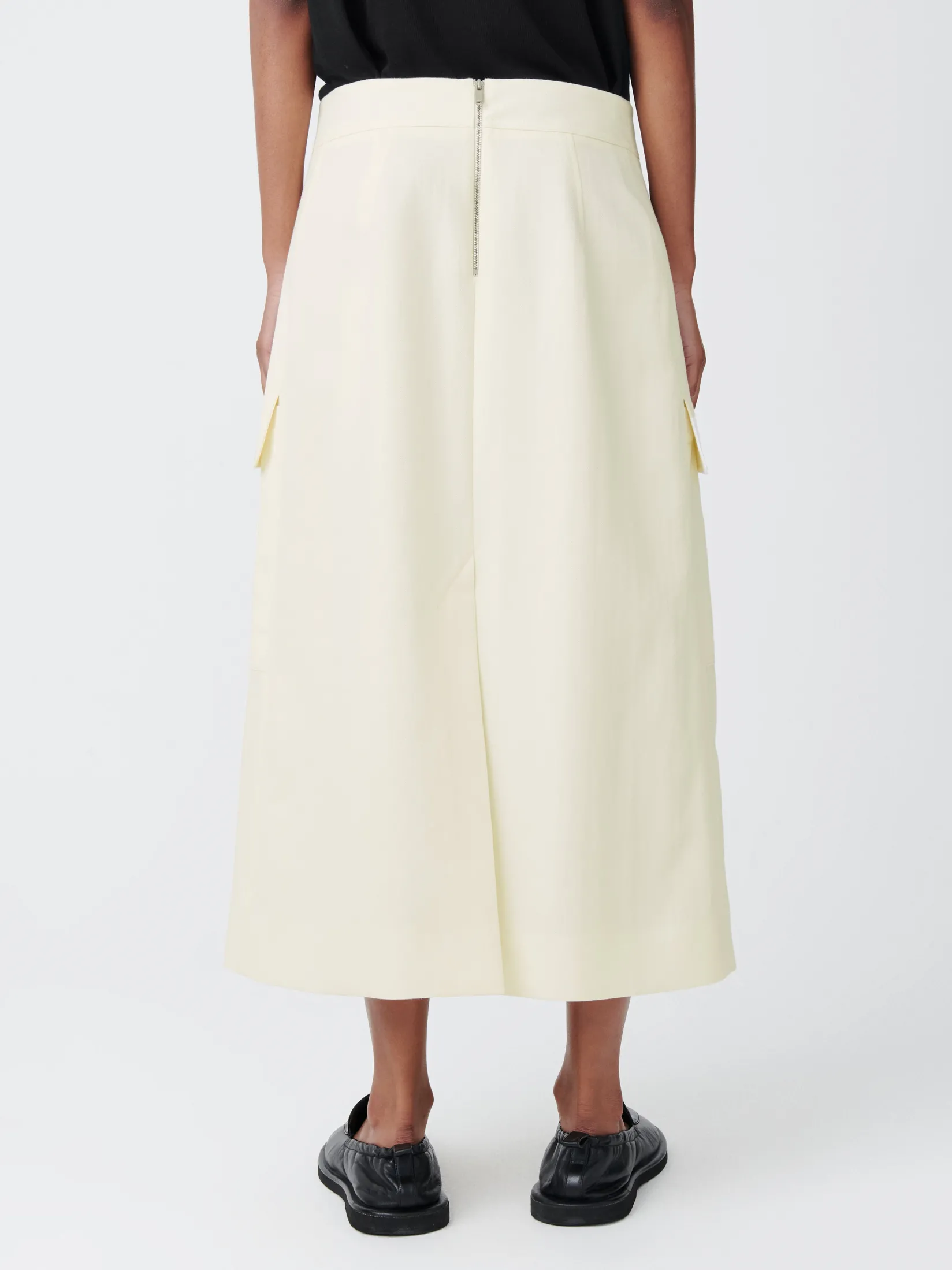 Clearance Studio Nicholson Tyrell Skirt Parchment