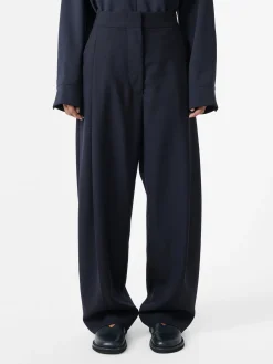 Fashion Studio Nicholson Vai Tropical Wool Pant Darkest Navy