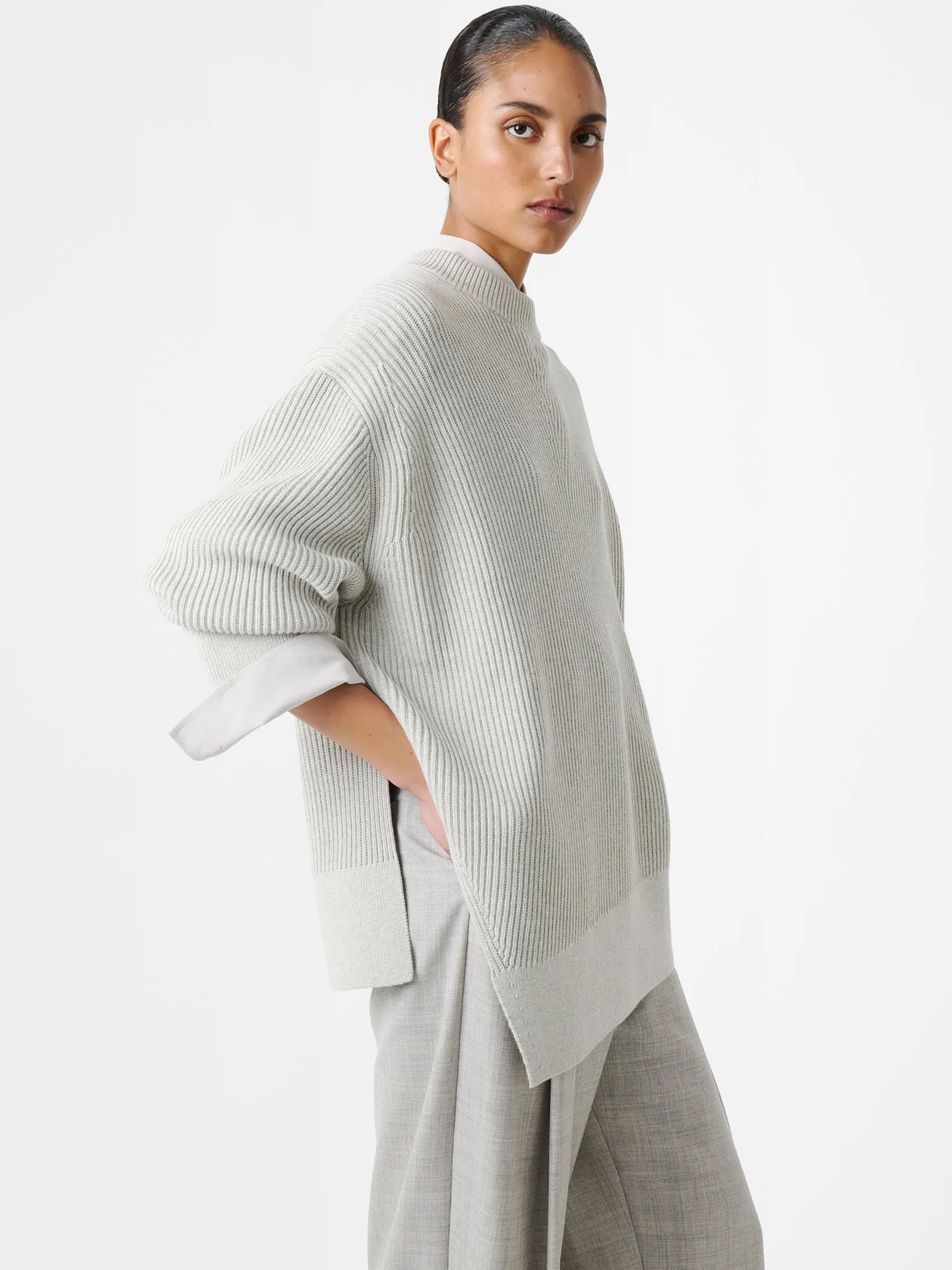 Outlet Studio Nicholson Verda Knit Grey Marl