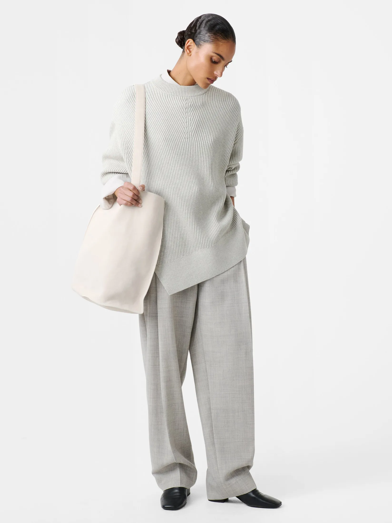 Outlet Studio Nicholson Verda Knit Grey Marl