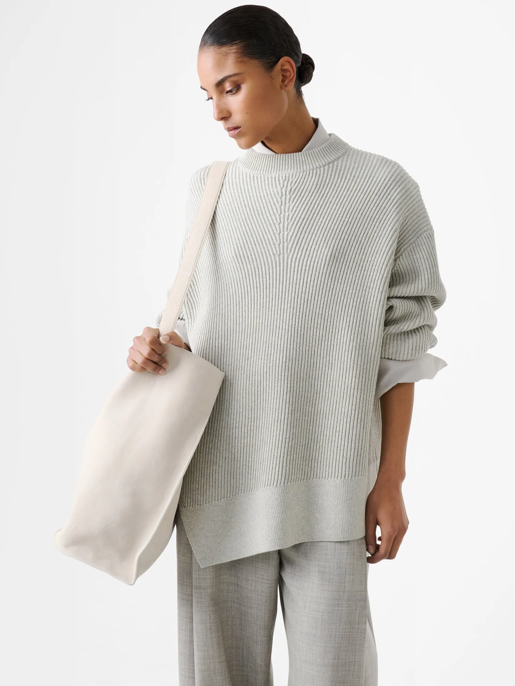 Outlet Studio Nicholson Verda Knit Grey Marl