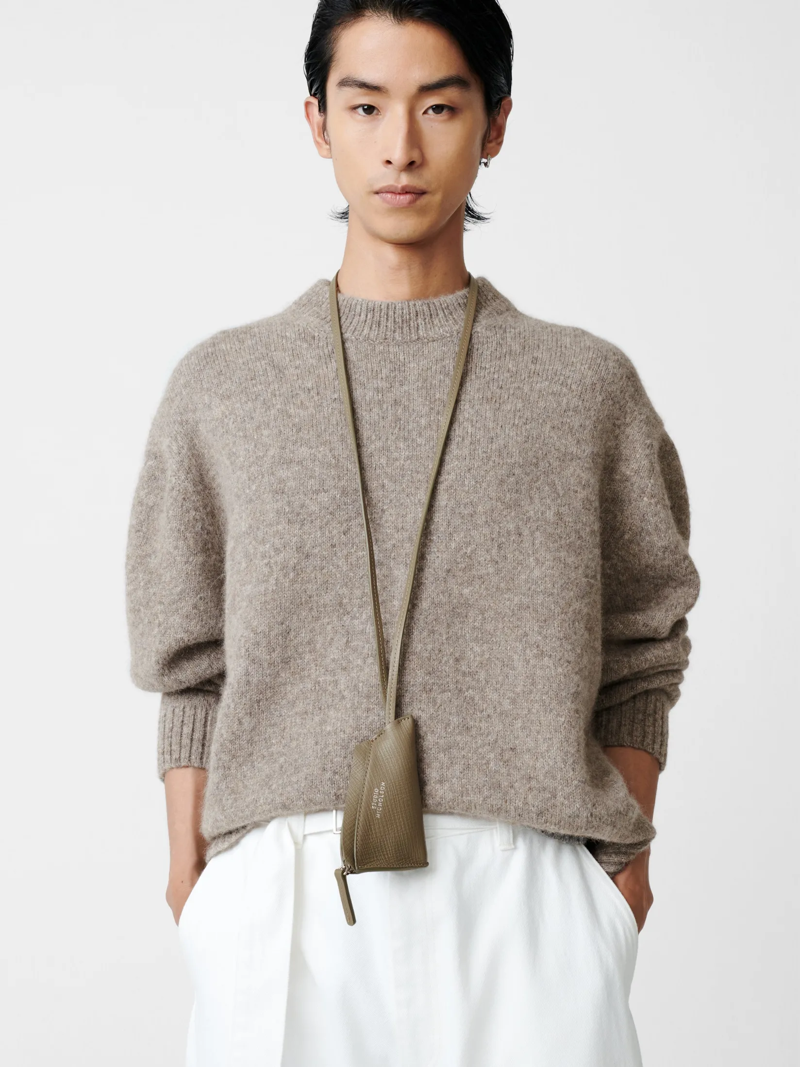 New Studio Nicholson Vico Knit Natural Marl