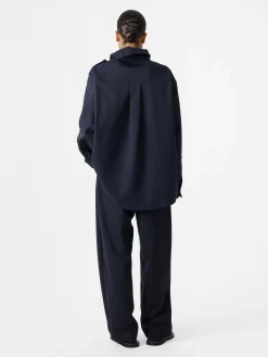 Outlet Studio Nicholson Wist Top Darkest Navy